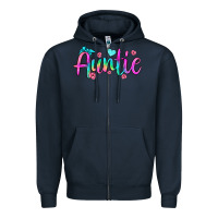 Navy auntie Zipper Hoodie - JahusDesignShop