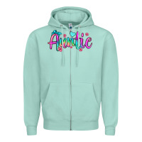 Seafoam auntie Zipper Hoodie - JahusDesignShop