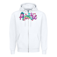White auntie Zipper Hoodie - JahusDesignShop