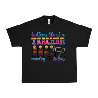Black battery life of a teacher Urban Heavy Tee - texasbilliewilder