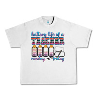 Lunar Rock battery life of a teacher Urban Heavy Tee - texasbilliewilder