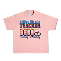 Salmon battery life of a teacher Urban Heavy Tee - texasbilliewilder