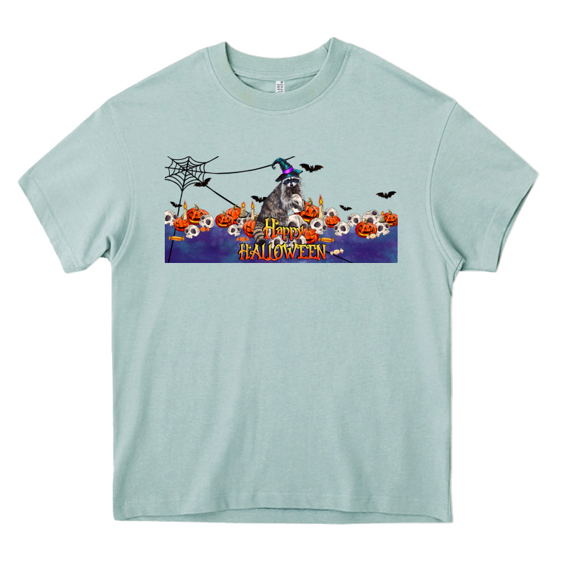 Happy Halloween Raccon Heavy Core Tee by LillyAllenDesigns | Teevron