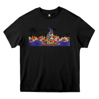 Black Happy Halloween Raccon Heavy Core Tee - LillyAllenDesigns
