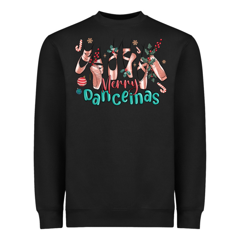Merry Dancemas Christmas Ballet Heavyweight Sweatshirt by MaliasSmallBusiness | Teevron