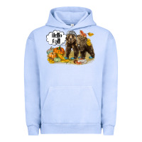 Pigment Grape Ice Hello Fall Brown Bear Urban Hoodie - LillyAllenDesigns