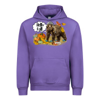Tulip Hello Fall Brown Bear Urban Hoodie - LillyAllenDesigns