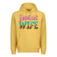 Antique Gold spoiled wife Premium Hoodie - NancyCooperArtShop