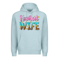 Blue Mist spoiled wife Premium Hoodie - NancyCooperArtShop
