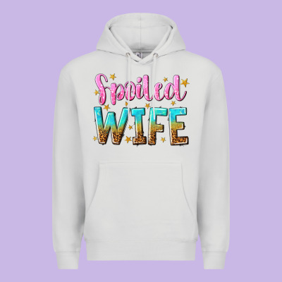 Spoiled Wife Premium Hoodie Designed By Nancycooperartshop