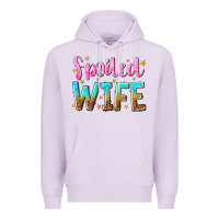 Lilac spoiled wife Premium Hoodie - NancyCooperArtShop