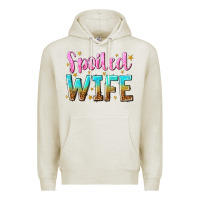 Oatmeal Heather spoiled wife Premium Hoodie - NancyCooperArtShop