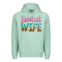 Seafoam spoiled wife Premium Hoodie - NancyCooperArtShop