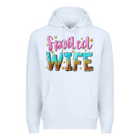 White spoiled wife Premium Hoodie - NancyCooperArtShop