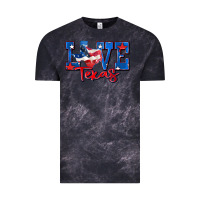 Cloud Black love texas map Vintage Tee - Zillion Design Studio
