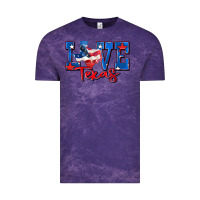 Cloud Purple love texas map Vintage Tee - Zillion Design Studio