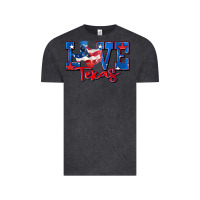 Vintage Black love texas map Vintage Tee - Zillion Design Studio