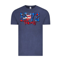 Vintage Denim love texas map Vintage Tee - Zillion Design Studio