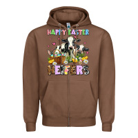 Chestnut happy easter heifer's Zipper Hoodie - AdoDesignShop