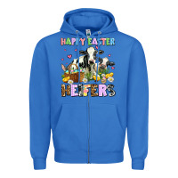 True Royal happy easter heifer's Zipper Hoodie - AdoDesignShop