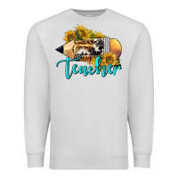 Dove Grey Western Teacher Pencil Premium Sweatshirt - LillyAllenDesigns
