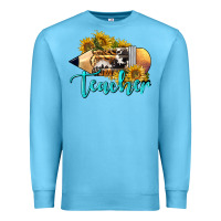 Ocean Blue Western Teacher Pencil Premium Sweatshirt - LillyAllenDesigns