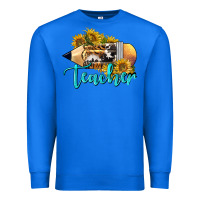 True Royal Western Teacher Pencil Premium Sweatshirt - LillyAllenDesigns