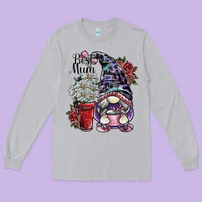 Best Mum Long Sleeve Tee Designed By Sublimationcraftshop