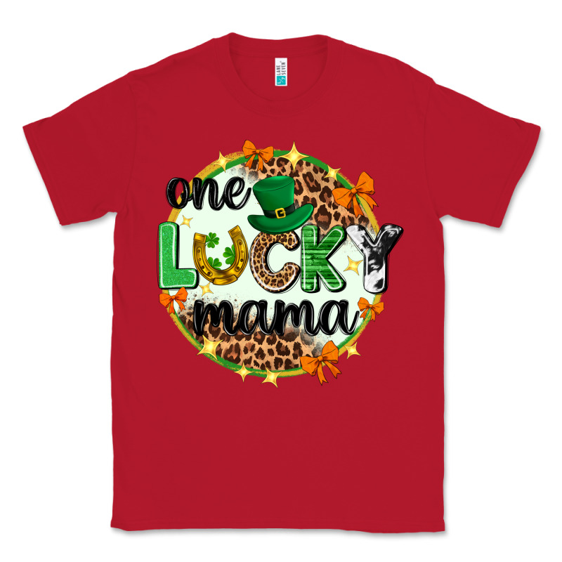 One Lucky Mama  St. Patricks Day Classic Tee by Neo Western | Teevron