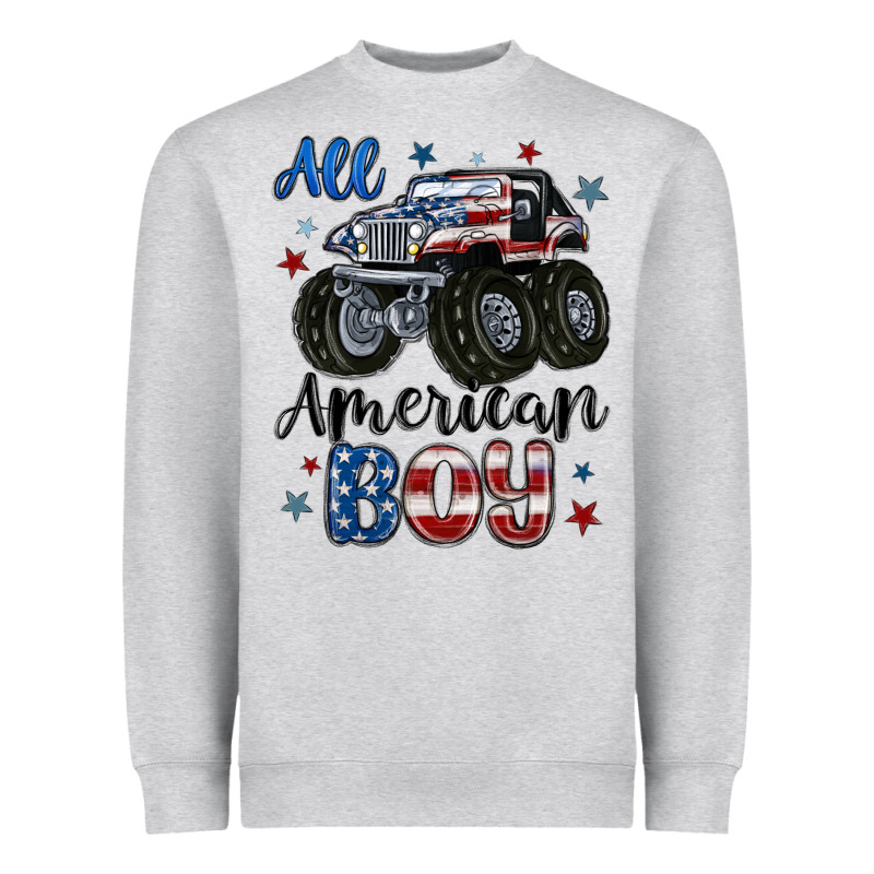 All American Boy Heavyweight Sweatshirt by MaliasSmallBusiness | Teevron