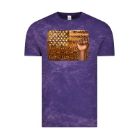 Cloud Purple American melanin flag Vintage Tee - texasbilliewilder