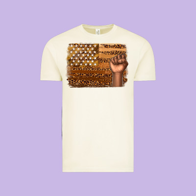 Vintage Tee American melanin flag