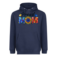 Navy proud mom autism Heavyweight Hoodie - BarkalooDesign