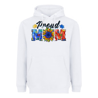 White proud mom autism Heavyweight Hoodie - BarkalooDesign