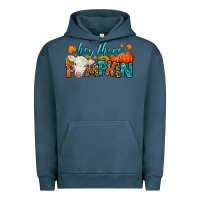 Pigment Midnight Navy Western Hey There Pumpkin Urban Hoodie - LillyAllenDesigns