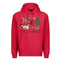 Cardinal merry bright Premium Hoodie - MaliasSmallBusiness
