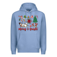 Colony Blue merry bright Premium Hoodie - MaliasSmallBusiness