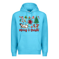 Ocean Blue merry bright Premium Hoodie - MaliasSmallBusiness