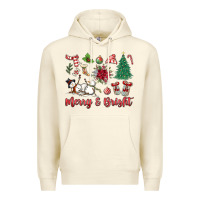 Sandshell merry bright Premium Hoodie - MaliasSmallBusiness