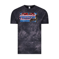 Cloud Black long live freedom Vintage Tee - Zillion Design Studio