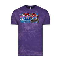 Cloud Purple long live freedom Vintage Tee - Zillion Design Studio