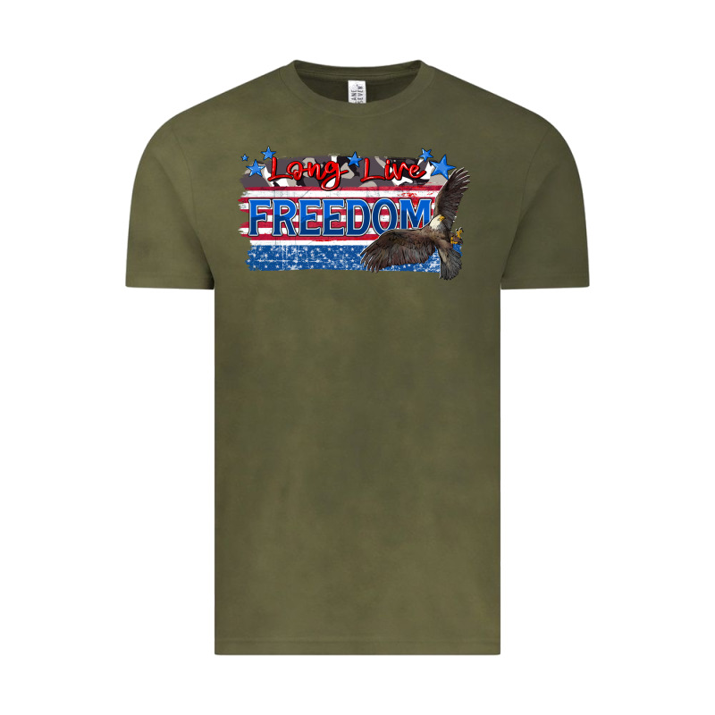 Long Live Freedom Vintage Tee by Zillion Design Studio | Teevron