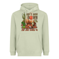 Matcha aintgoin down til the sun comes up desert Heavyweight Hoodie - NancyCooperArtShop
