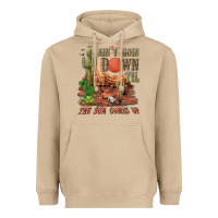 Mushroom aintgoin down til the sun comes up desert Heavyweight Hoodie - NancyCooperArtShop