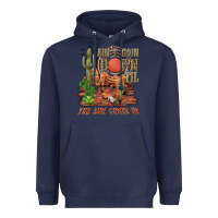Navy aintgoin down til the sun comes up desert Heavyweight Hoodie - NancyCooperArtShop
