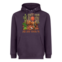 Plum aintgoin down til the sun comes up desert Heavyweight Hoodie - NancyCooperArtShop