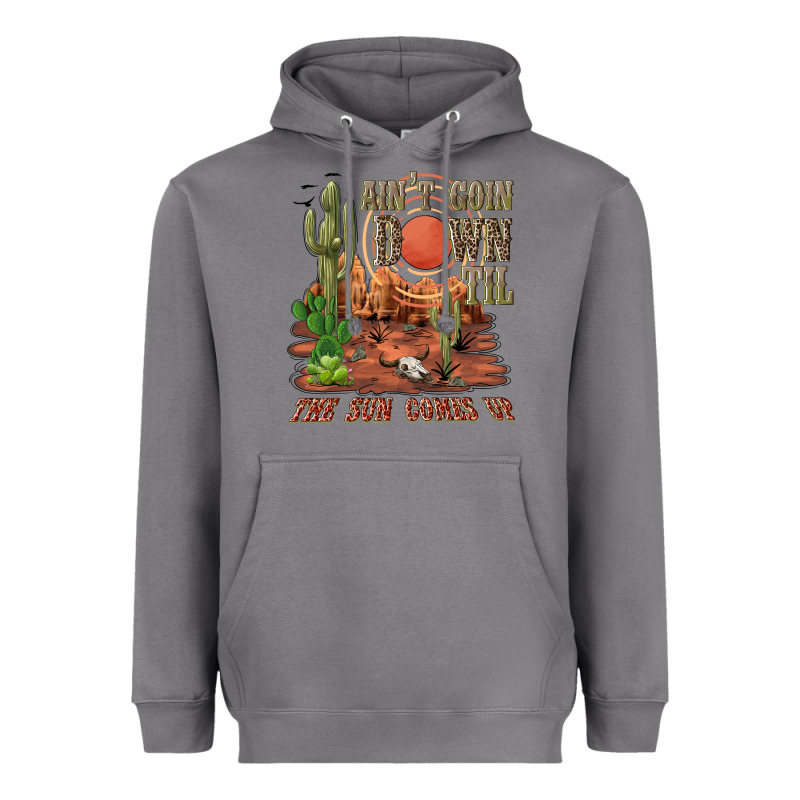 Aintgoin Down Til The Sun Comes Up Desert Heavyweight Hoodie by NancyCooperArtShop | Teevron