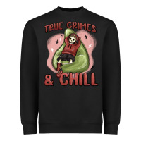 Black true crimes & chill Heavyweight Sweatshirt - MaliasSmallBusiness