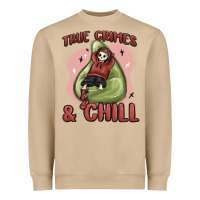 Mushroom true crimes & chill Heavyweight Sweatshirt - MaliasSmallBusiness