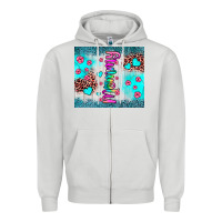 Dove Grey mommy leopard turquoise Zipper Hoodie - JahusDesignShop